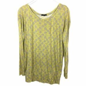 GAP | Women's Yellow & Grey long Sleeves Knit Pop Over Top Size Small